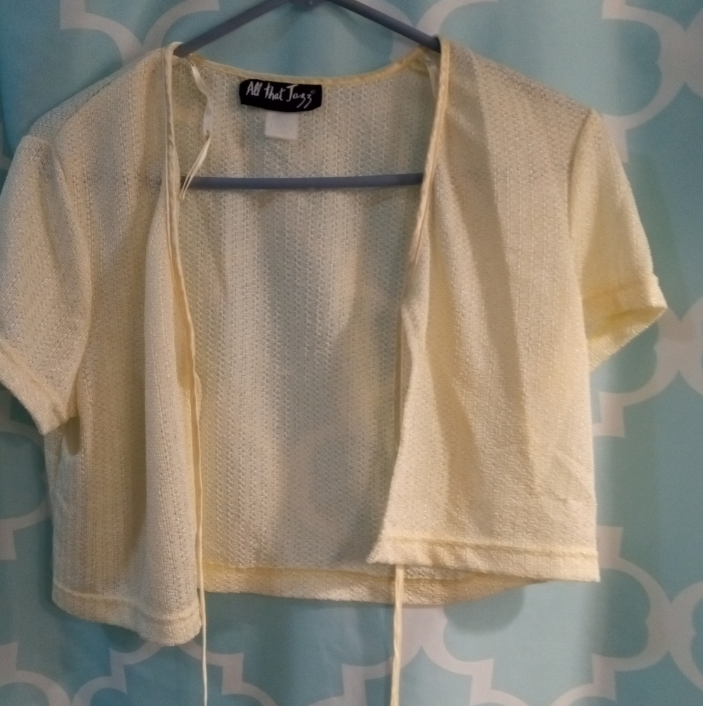 All That Jazz Cream Open-Front Cardigan